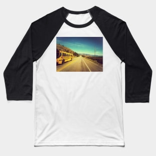 School Bus Crowsnest Highway Osoyoos Baseball T-Shirt